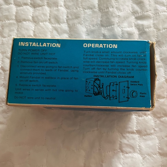 FANDIAL® LUTRON FAN SPEED CONTROL 120V  60HZ FS-5F - Picture 8 of 8